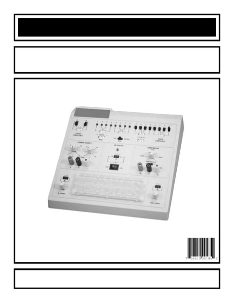 Elenco digital analog trainer user manual. - Manual de traduccion linguistica or linguistic spanish edition.