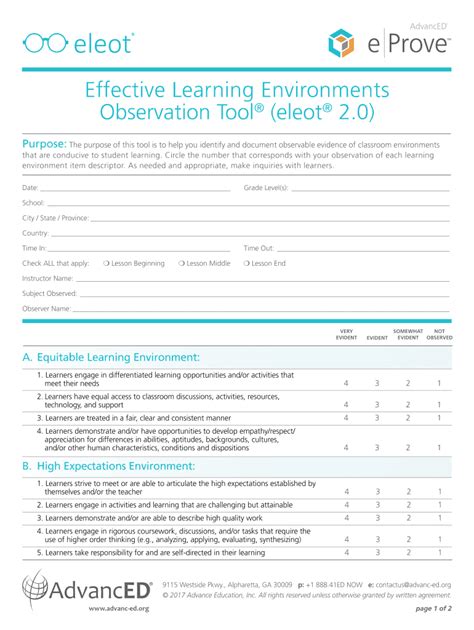 Eleot observation tool pdf. 0 Training Certification Learn how to cond...