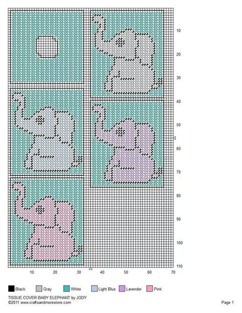 Elephant Plastic Canvas Patterns Plastic canvas patterns, Plastic