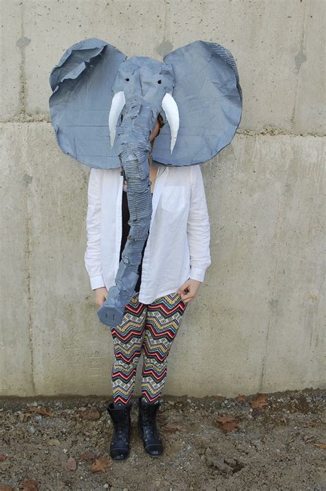 Elephant homemade costume. It's the last minute, and you need a costume, fast! This method lets you make a pair of comfy animal ears with a realistic shape in about half an hour. It's ... 
