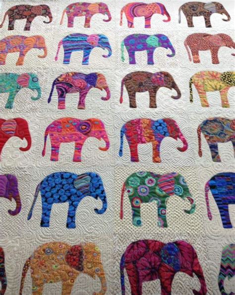 Elephants Quilt Pattern CQ046 Projects to Try Elephant quilt