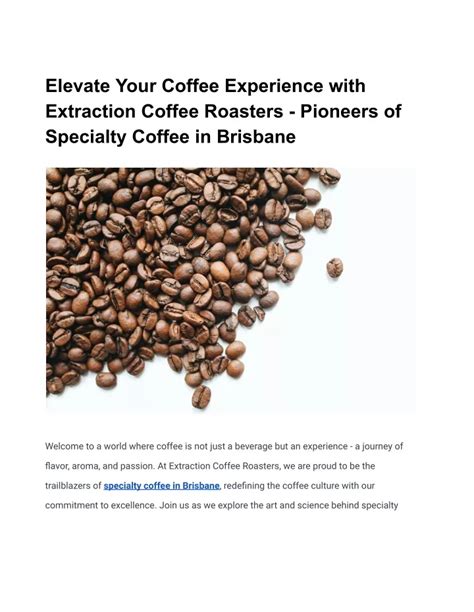 Elevate Your Coffee Experience: Discover the Revolutionary World of Coffee Puches