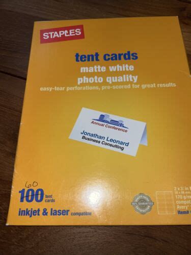 Elevate Your Marketing Game with Staples Tent Cards