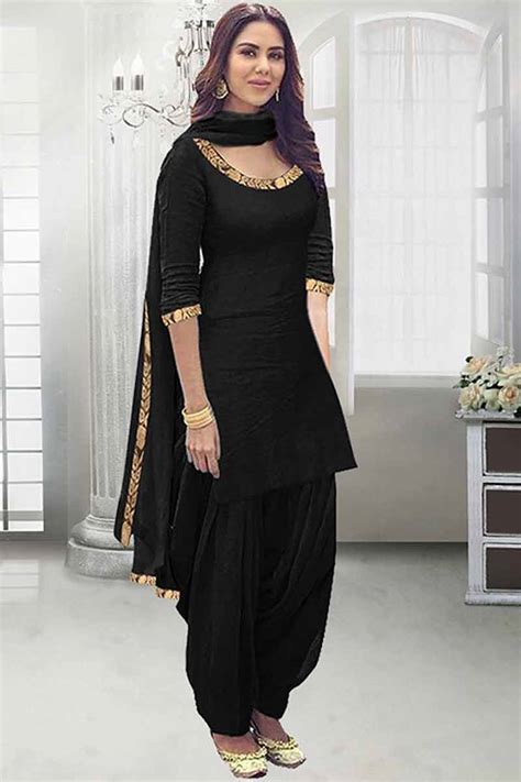 Elevate Your Style: The Alluring Charm of Black Patiala Suits