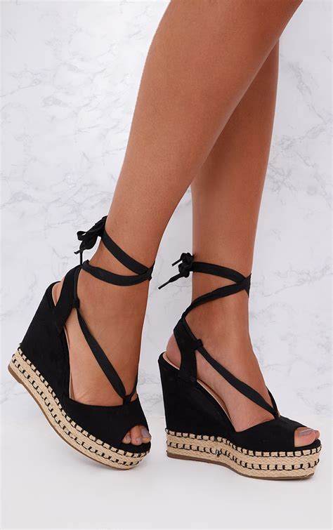 Elevate Your Style with Sophisticated Black Suede Wedge Shoes