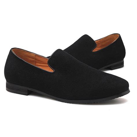 Elevate Your Style with Sophisticated Mens Dress Shoes Black Suede