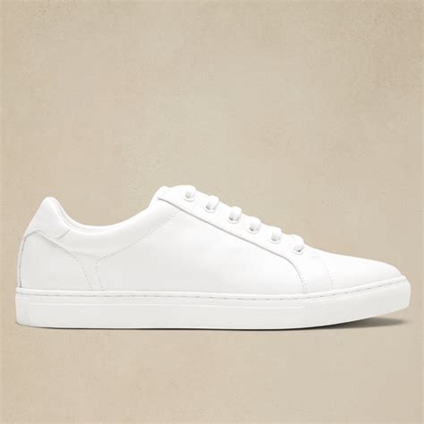 Elevate Your Style with the Ultimate Pair of Men's White Leather Tennis Shoes