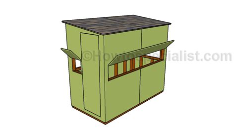 Elevated deer stand plans 4x8. .  ...