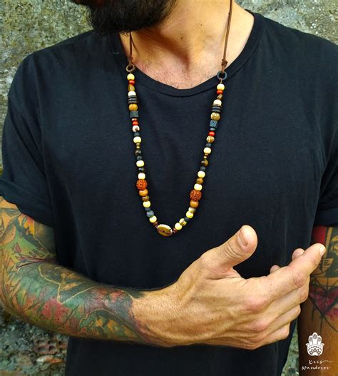 2024 Elevating Men's Style with Wooden Bead Necklaces-marketplaceplus.shop