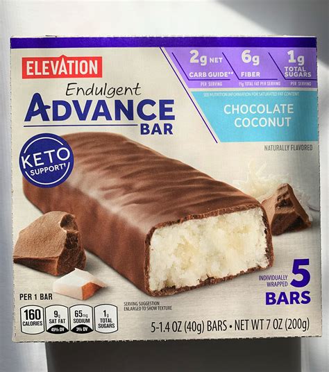 Elevation by Millville Chocolate Coconut Endulgent Bars …