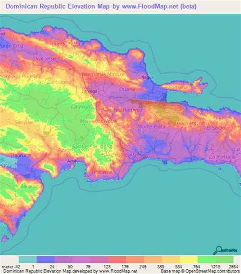 Elevation of Higuey, Dominican Republic - Topographic Map - Altitude Map