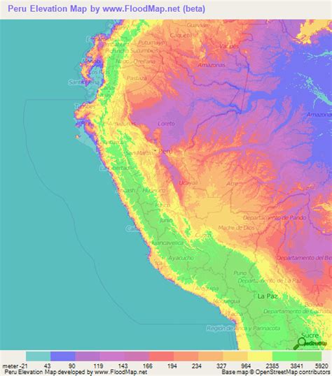 Elevation of La Punta,Peru Elevation Map, Topography, Contour