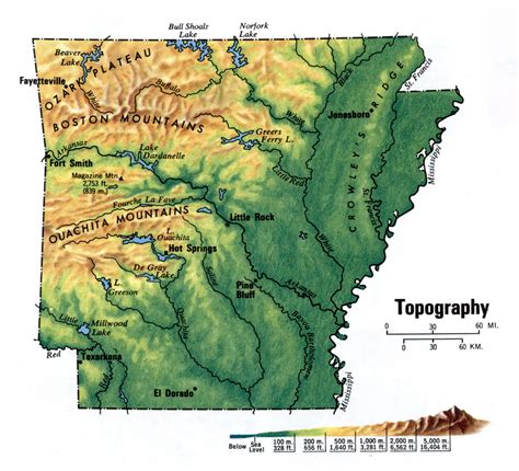 Elevation of Mountain Home, AR, USA - Topographic Map - Altitude Map