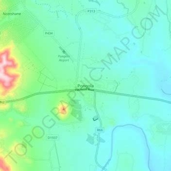 Elevation of Pongola, South Africa - Topographic Map - Altitude Map