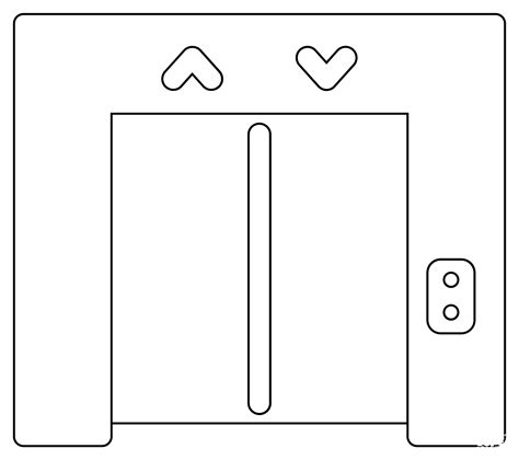 Elevator Coloring Page