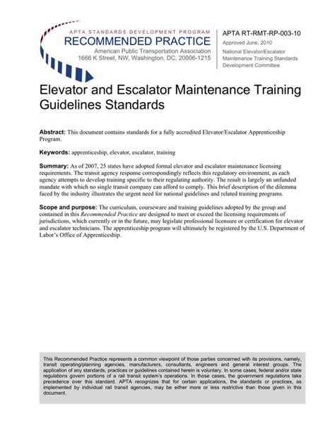 Elevator and escalator maintenance training guidelines standards. - Volvo akerman ec200 excavator service repair manual.