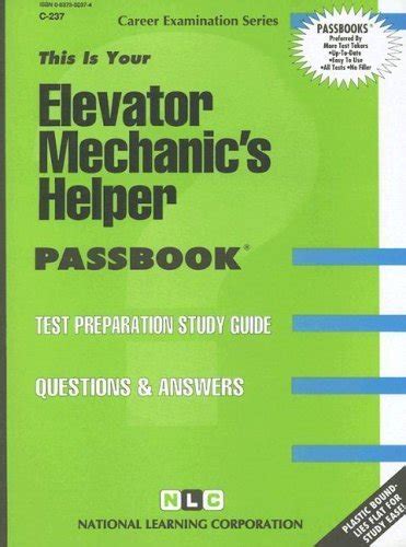 Download Elevator Apprentice Passbooks Study Guide By Jack Rudman