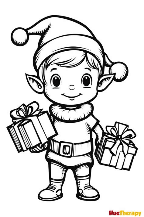 Elf Coloring Book