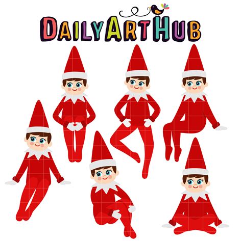 Elf on the Shelf Clipart - Etsy