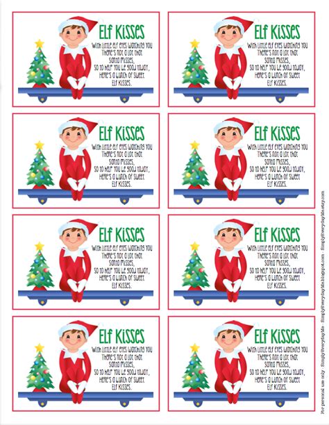 Elf on the Shelf FREEBIE!... Elf Kisses tags... now all you need is