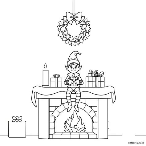 Elfontheshelf Coloring Pages