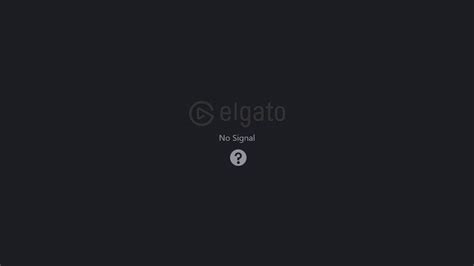 My Switch displays and can be recorded by the Elgato software. Edit: The "No Signal" message is displaying from the Elgato; with the logo above it. Edit: Fixed the issue by deactivating and reactivating the Elgato in OBS, then clicking "configure video" and changing the resolution to 1080p. Thank you OBS Discord channel.