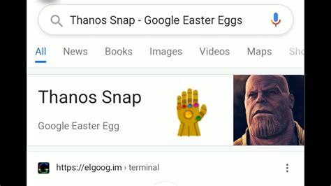 Elgoog thanos snap. Google In 1998 - elgooG. https://elgoog.imgoogle1998. Google In 1998 takes you back to 1998 when Google first launched. The Do A Barrel Roll Easter egg is a fun feature on Google that causes the search results page to do a 360-degree somersault. Also known as Z or R twice. 