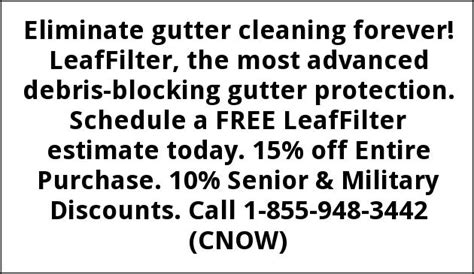 Eliminate gutter cleaning forever! LeafFilter, the most advanced …