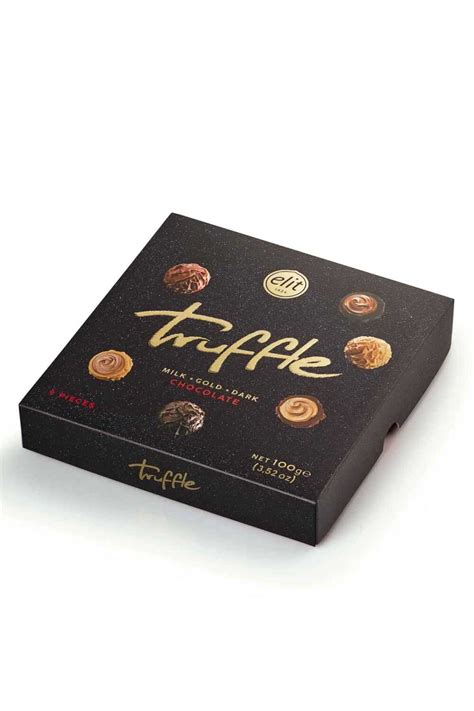 Elit Sütlü Bitter Gold Glutensiz Truffle Kutu Çikolata 100 Fiyatı.