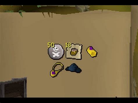 The items listed below are the rewards players can get from level 4 Treasure Trails. 4 to 7 items are awarded from each reward casket (elite) opened. ^ Approximately 1 in 14 chance per item roll to get a reward from this table or below. Each individual item in the above table has approximately 1 in 146 chance per clue to be received.. 
