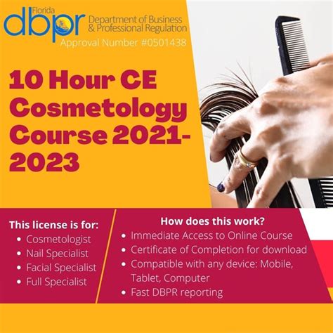 Georgia Cosmetology: Estheticians (Continuing Education) Total Hours Required: 5. Mandatory Hours: 3. Elective Hours: 2. Renewal Cycle in Years: 2. License Expiration Date: 08/31/2025. Next Education Due Date: 08/31/2025.