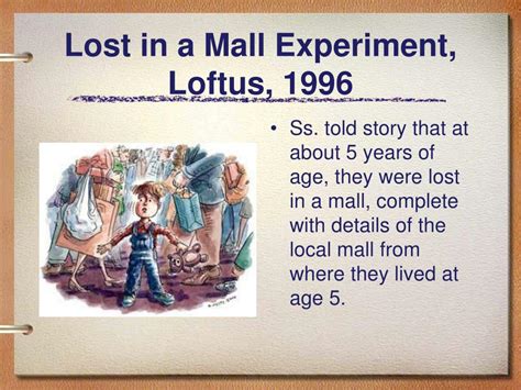 Elizabeth loftus experiment