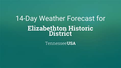 Elizabethton, Tennessee 14 Day Weather Forecast - The Weather …