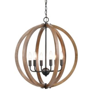 Elk Lighting Barrow 6 Light 22" Wide Taper Candle Chandelier