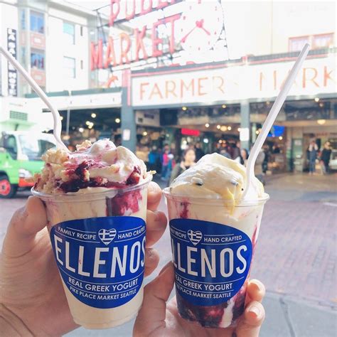 Ellenos greek. Rated -/5. Located in Bellevue, Bellevue. Serves Greek, Frozen Yogurt. Cost $25 for two people (approx.) 