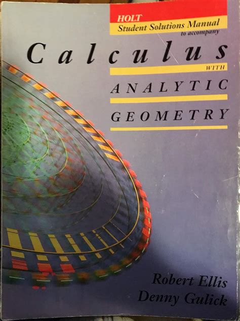 Ellis Robert Solutions Calculus Manual