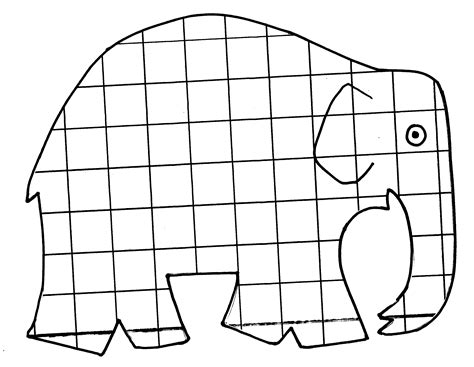 Elmer The Elephant Template