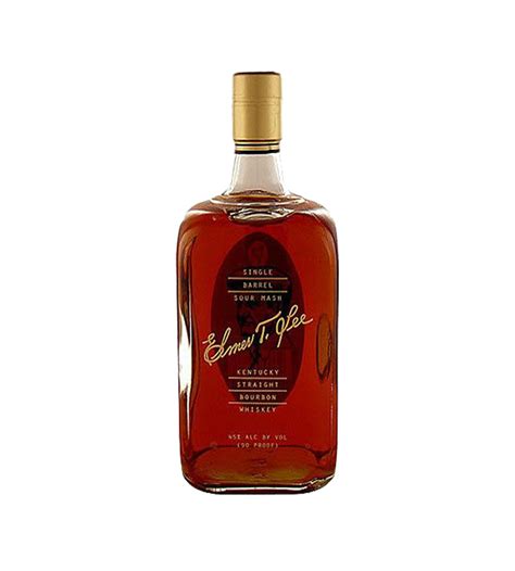 Elmer t lee single barrel bourbon. This hand selected Whiskey is bottled to the taste and standards which were set forth by Elmer T. Lee. Nose brings notes of clove, vanilla, and old leather. 