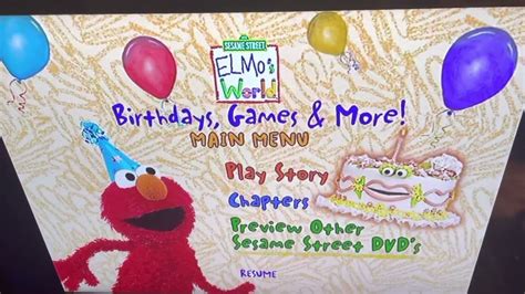 Here is the Opening and Closing to Elmo's World: Family Feature (Classic Collection) (Birthdays, Games & More! and Wild Wild West!) (2002 Paramount Home Entertainment VHS).. 