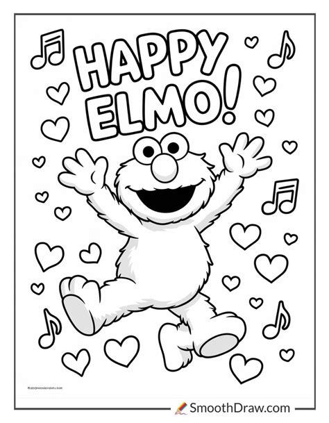 Elmo Coloring Pages To Prin
