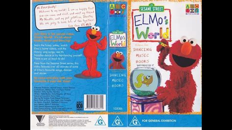 Elmo's World: Dancing, Music & Books VHS 2000; Elmo's World: Singing, Drawing & More! VHS 2000; Elmo's World: Flowers, Bananas & More! VHS 2000; Elmo's World: Birthdays, Games & More! VHS 2001; The Wiggles: Toot Toot! VHS 2000-2001; Walt Disney Pictures. Toy Story VHS 1996; The Tigger Movie 2000 VHS;