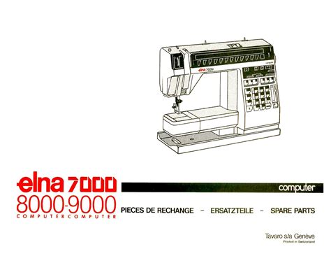 Elna 7000 sewing machine instruction manual. - Agilent 34972a lxi guida di riferimento.