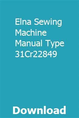 Elna sewing machine manual type 31cr22849. - Mercedes benz w220 fuse box manual.