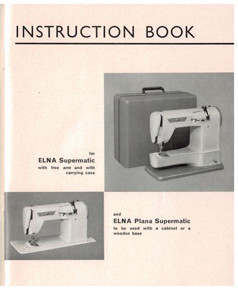 Elna supermatic sewing machine manual free. - Hbr guide to get a job.