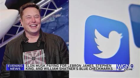 Elon Musk pays for LeBron James, Stephen King and William Shatner's Twitter check marks