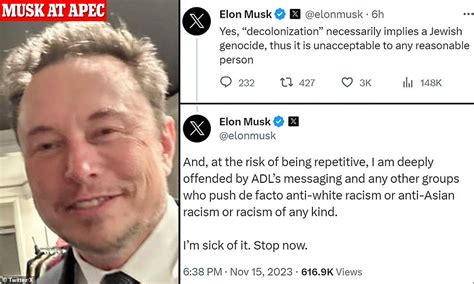 Elon Musk has tweeted that ADL’s aggression against antisemites posting on X makes them the “biggest generators of anti-Semitism on this platform.” Blaming Jewish behavior for triggering .... 