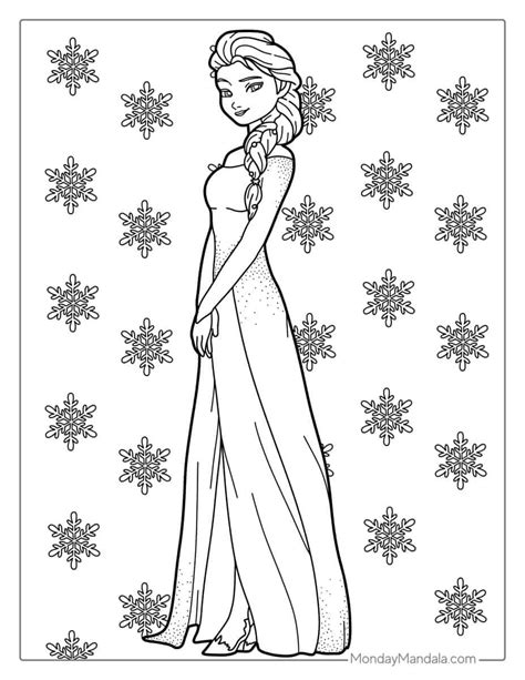 Elsa Coloring Page Collection Whitesbelfast Com