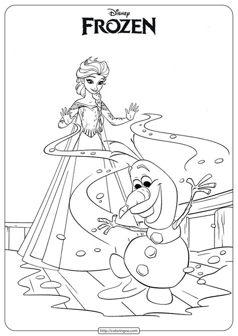 Elsa Olaf Coloring Pages Coloring Pages