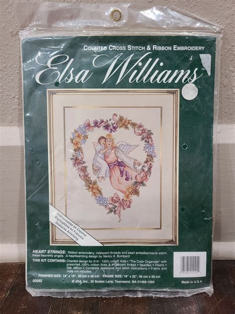 Elsa Williams Heart Strings Angel Cross Stitch Kit- New #02092