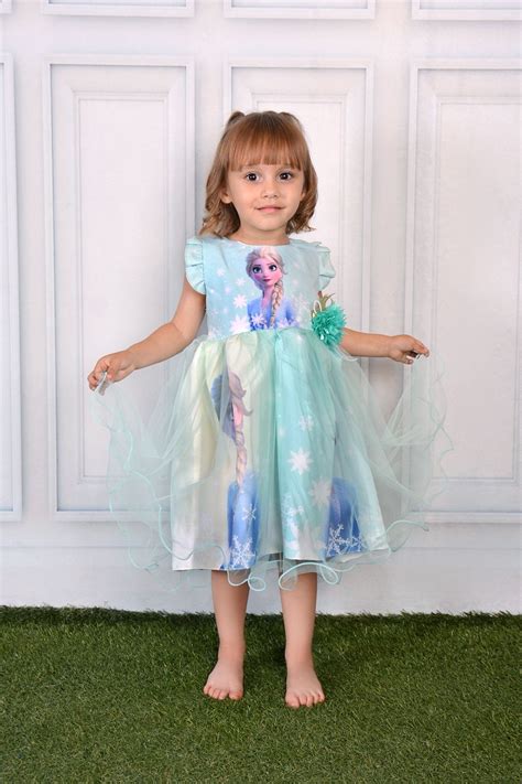 Elsa elbisesi 6 yaş
